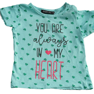 Baby Blue shirt Heart