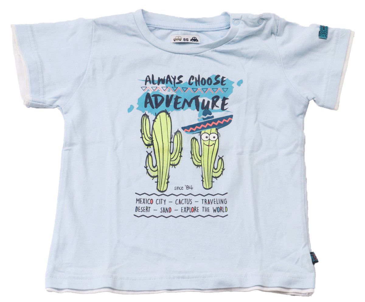 Adventure T-shirt blauw