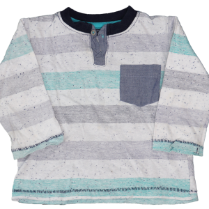 Prénatal longsleeve wit blauw