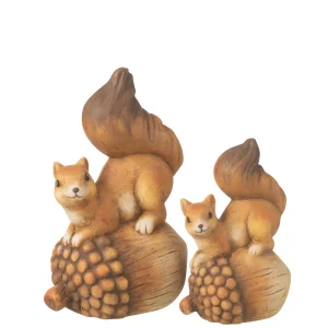 Eekhoorn op Eikel Beeld – Herfstdecoratie