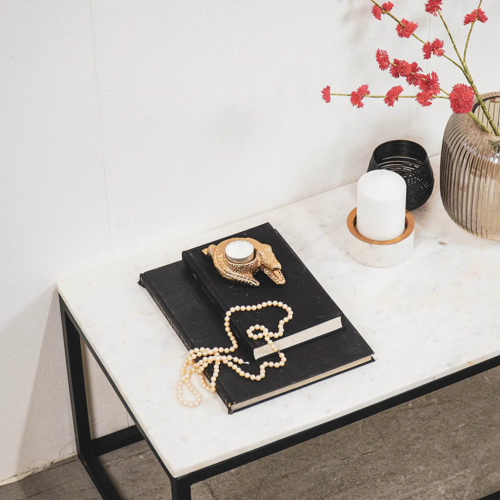 Theelichthouder Krokodil Goud β Sfeervol Aluminium Design - Afbeelding 8