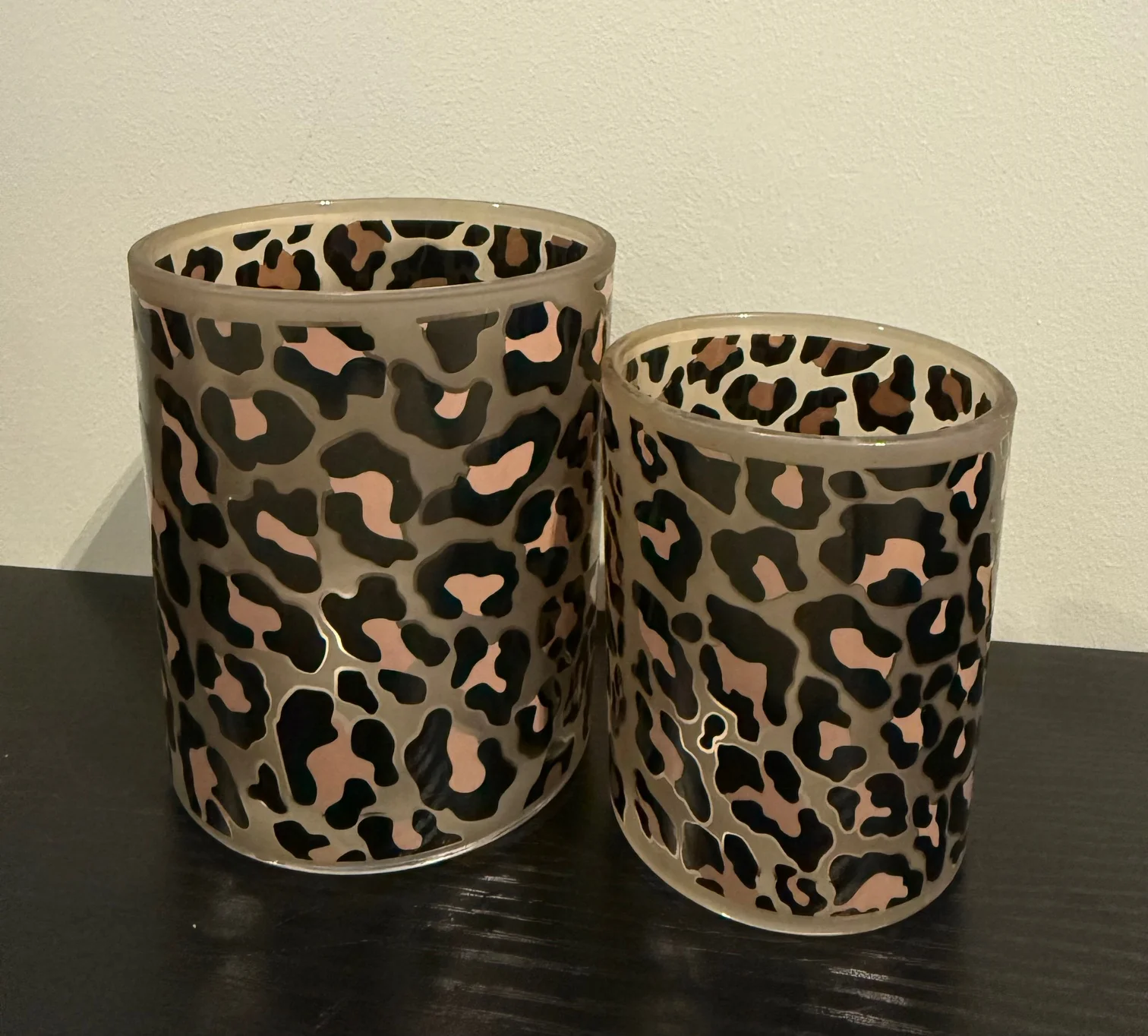 Theelichthouder Panterprint β Glas β Groot & Klein