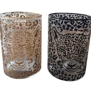 Epoxy Theelichthouder Panterprint β Goud of Zwart